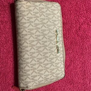 Michael Kors Monogram Beige Wallet